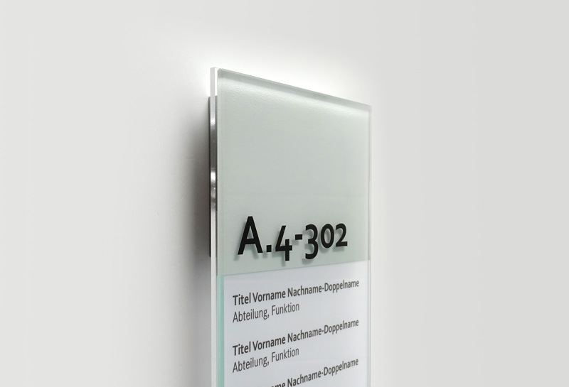 Türschild Glas PVT Slide 3