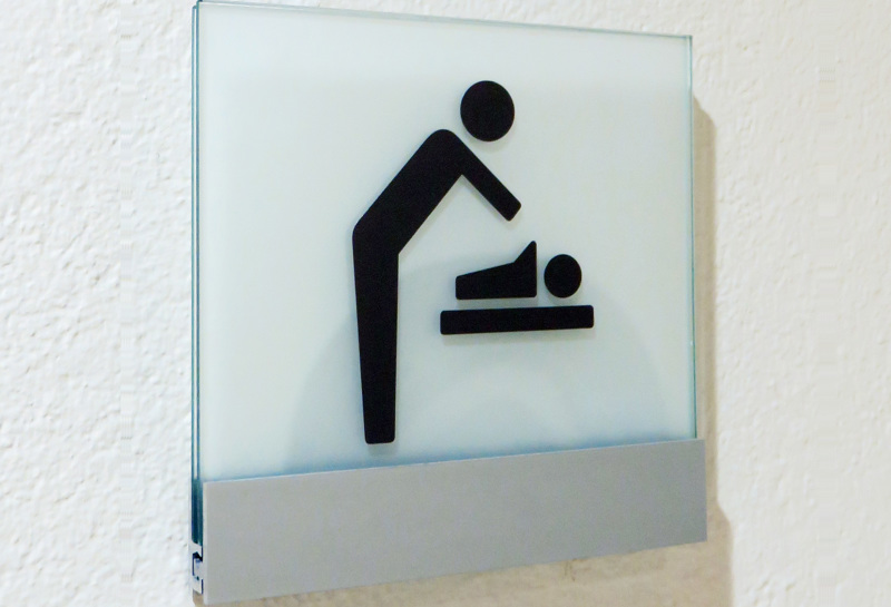 Türschild Glas Sandwich-Clip TNTSC Slide 1