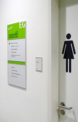 FS 5 Etagenschild Gruen