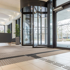 Sauberlaufzonen mit Indikatoren