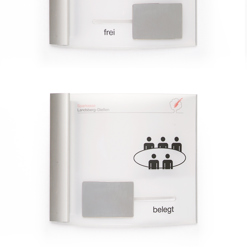 Türschild mit Wechselanzeige STW