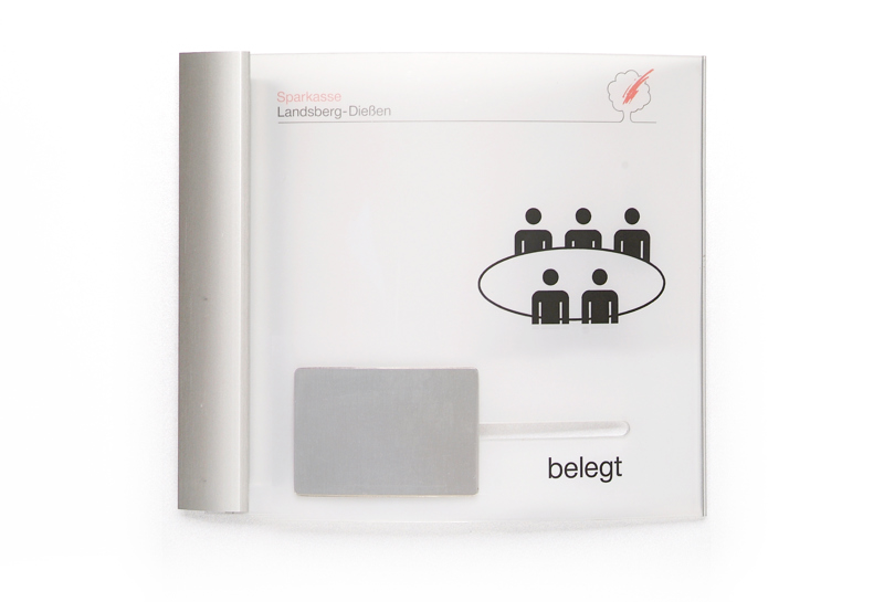 system sieben Türschild mit Wechselanzeige Slide 0