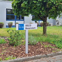 Parkplatzschild QASA