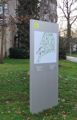 Stele Mit Lageplan