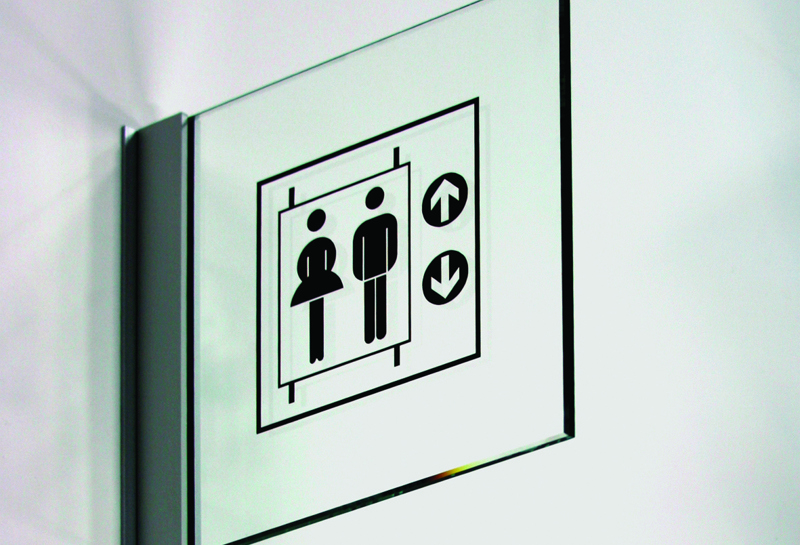 Wegweiser Fahne aus Acrylglas TNF Slide 2