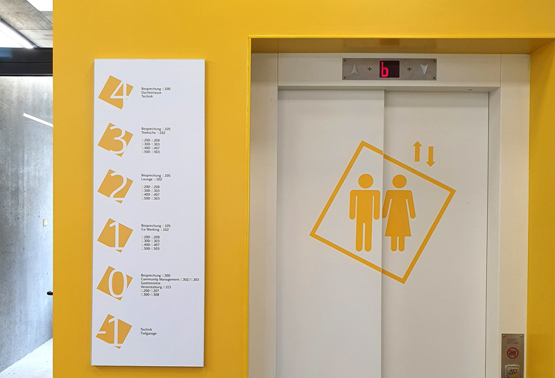 Wegweiser wandmontiert QW Slide 9