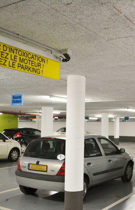 Loterie Nationale Parkplatzkennzeichnung