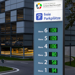 integrierte Restplatzanzeigen