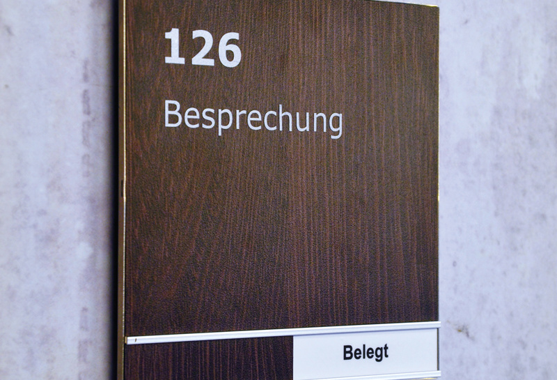 Türschild mit Wechselanzeige QTW Slide 3