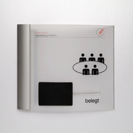Türschild Wechselanzeigen Belegt