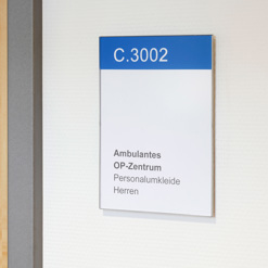 Türschild aus Edelstahl QTE