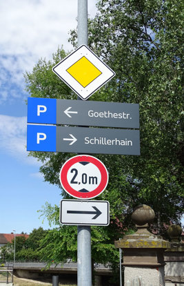 Verkehrsschild Paneel