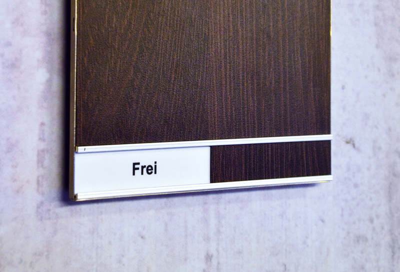 Türschild mit Wechselanzeige QTW Slide 4