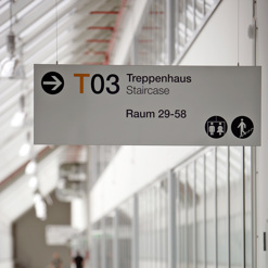 Wegweiser deckenmontiert QD